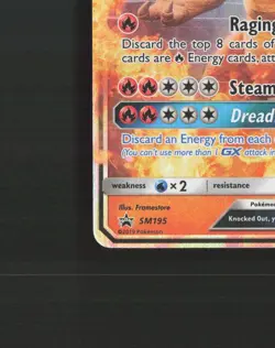 Charizard GX SM195 Sun & Moon Black Star Promo Holo Pokemon Card MP - Image 5