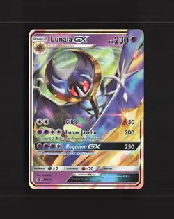 Lunala GX SM103 Sun & Moon Black Star Promo Holo Pokemon Card MP - Image 1
