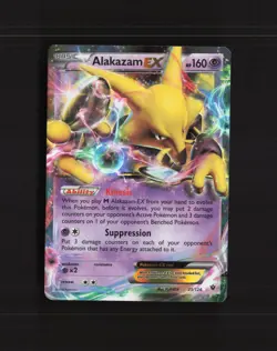 Alakazam EX 25/124 Fates Collide Ultra Rare Holo Pokemon Card LP+ - Image 1