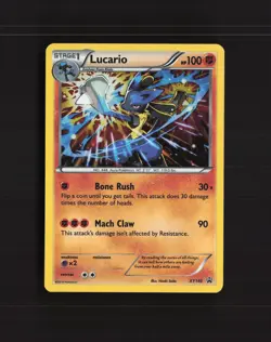 Lucario XY140 XY Black Star Promo Holo Pokemon Card LP - Image 1