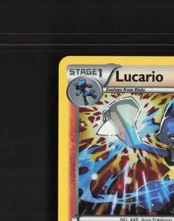 Lucario XY140 XY Black Star Promo Holo Pokemon Card LP - Image 3