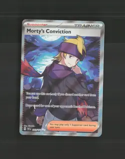 Morty's Conviction 201/162 Temporal Forces Full Art Ultra Rare Pokemon Card NM - Image 1