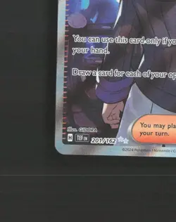 Morty's Conviction 201/162 Temporal Forces Full Art Ultra Rare Pokemon Card NM - Image 5