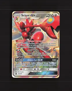 Scizor GX 90/168 Celestial Storm Ultra Rare Holo Pokemon Card NM - Image 1