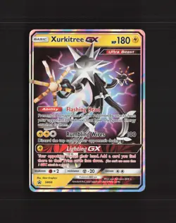 Xurkitree GX SM68 Sun & Moon Black Star Promo Holo Pokemon Card DMG - Image 1