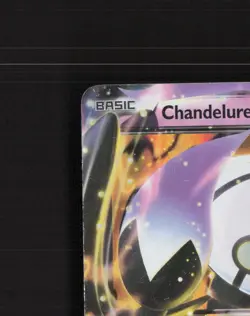 Chandelure EX 77/113 Legendary Treasures Ultra Rare Holo Pokemon Card DMG - Image 3