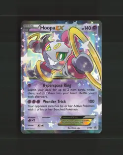 Hoopa EX XY85 XY Black Star Promo Holo Pokemon Card DMG - Image 1