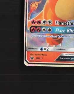 Charizard GX SM211 Sun & Moon Black Star Promo Holo Pokemon Card NM - Image 5