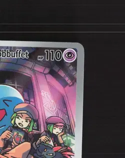 Team Rocket's Wobbuffet SVP 203 Full Art Black Star Promo Holo Pokemon Card NM - Image 4