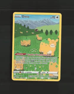 Ditto GG22/GG70 Crown Zenith Full Art Ultra Rare Holo Pokemon Card LP - Image 1