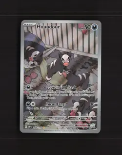 Houndour 204/197 Obsidian Flames Full Art Ultra Rare Holo Pokemon Card NM - Image 1
