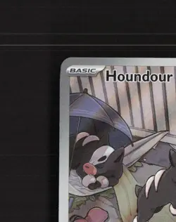 Houndour 204/197 Obsidian Flames Full Art Ultra Rare Holo Pokemon Card NM - Image 3
