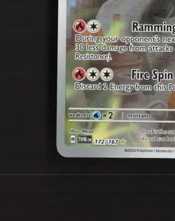 Torkoal 172/167 Twilight Masquerade Full Art Ultra Rare Holo Pokemon Card MP - Image 5