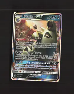 Tyranitar GX 121/214 Lost Thunder Ultra Rare Holo Pokemon Card NM - Image 1