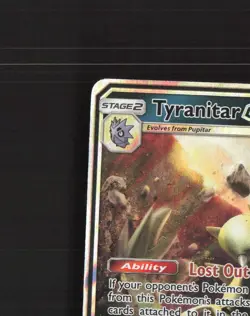 Tyranitar GX 121/214 Lost Thunder Ultra Rare Holo Pokemon Card NM - Image 3
