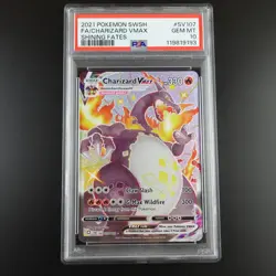 PSA 10 Charizard Vmax SV107/SV122 Pokemon Shining Fates Holo Graded Card - Image 1