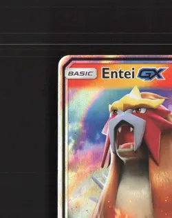 Entei GX 10/73 Shining Legends Ultra Rare Holo Pokemon Card NM - Image 3