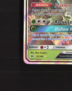 Decidueye GX 12/149 Sun & Moon Ultra Rare Holo Pokemon Card LP+ - Image 5