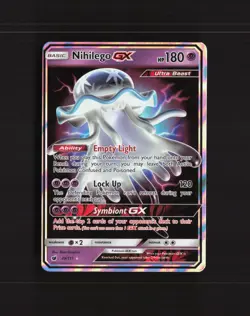 Nihilego GX 49/111 Crimson Invasion Ultra Rare Holo Pokemon Card LP+ - Image 1