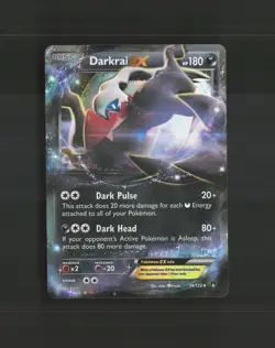 Darkrai EX 74/122 Breakpoint Ultra Rare Holo Pokemon Card LP+ - Image 1