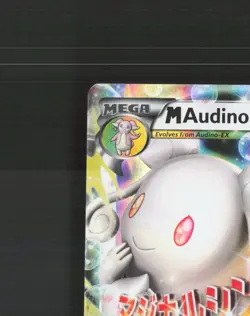 Mega M Audino EX 85/124 Fates Collide Ultra Rare Holo Pokemon Card LP - Image 3