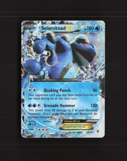 Seismitoad EX 20/111 Furious Fists Ultra Rare Holo Pokemon Card LP+ - Image 1