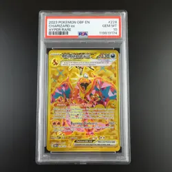 PSA 10 Charizard ex 228/197 Pokemon Obsidian Flames Holo Graded Card - Image 1
