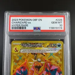 PSA 10 Charizard ex 228/197 Pokemon Obsidian Flames Holo Graded Card - Image 2