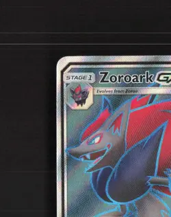 Zoroark GX SM84 Sun & Moon Full Art Black Star Promo Holo Pokemon Card MP - Image 3