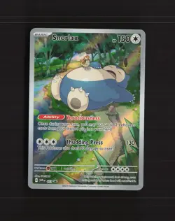 Snorlax SVP 051 Scarlet & Violet Full Art Black Star Promo Holo Pokemon Card NM - Image 1