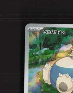 Snorlax SVP 051 Scarlet & Violet Full Art Black Star Promo Holo Pokemon Card NM - Image 3