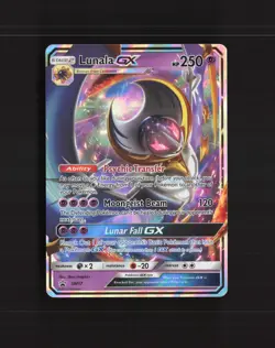 Lunala GX SM17 Sun & Moon Black Star Promo Holo Pokemon Card LP - Image 1
