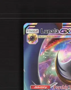 Lunala GX SM17 Sun & Moon Black Star Promo Holo Pokemon Card LP - Image 3