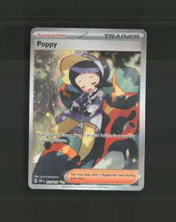 Poppy 227/197 Obsidian Flames Full Art Ultra Rare Holo Pokemon Card LP - Image 1