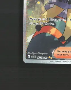 Poppy 227/197 Obsidian Flames Full Art Ultra Rare Holo Pokemon Card LP - Image 5