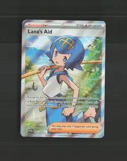 Lana's Aid 207/167 Twilight Masquerade Full Art Ultra Rare Holo Pokemon Card NM - Image 1