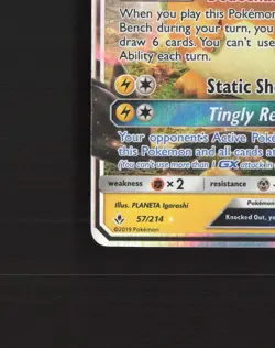 Dedenne GX 57/214 Unbroken Bonds Ultra Rare Holo Pokemon Card MP - Image 5