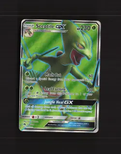 Sceptile GX 196/214 Lost Thunder Full Art Ultra Rare Holo Pokemon Card LP+ - Image 1