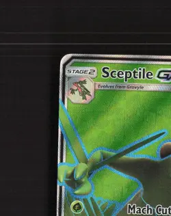 Sceptile GX 196/214 Lost Thunder Full Art Ultra Rare Holo Pokemon Card LP+ - Image 3