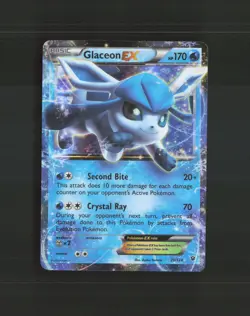 Glaceon EX 20/124 Fates Collide Ultra Rare Holo Pokemon Card LP+ - Image 1