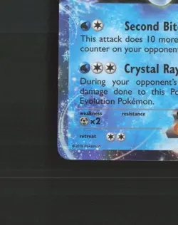 Glaceon EX 20/124 Fates Collide Ultra Rare Holo Pokemon Card LP+ - Image 5