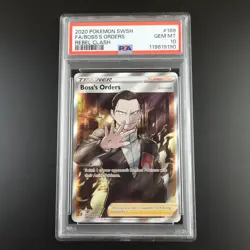 PSA 10 Boss's Orders 189/192 Pokemon Rebel Clash Holo Graded Card - Image 1