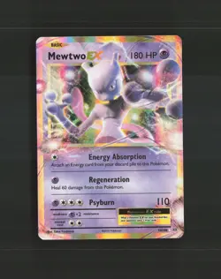 Mewtwo EX 52/108 Evolutions Ultra Rare Holo Pokemon Card NM - Image 1