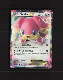 Audino EX 84/124 Fates Collide Ultra Rare Holo Pokemon Card LP+ - Image 1