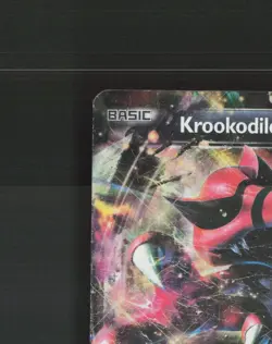 Krookodile EX XY25 XY Black Star Promo Holo Pokemon Card DMG - Image 3