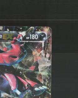 Krookodile EX XY25 XY Black Star Promo Holo Pokemon Card DMG - Image 4