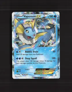 Vaporeon EX 24/83 Generations Ultra Rare Holo Pokemon Card LP+ - Image 1