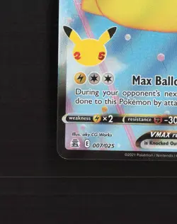 Flying Pikachu VMAX 007/025 Celebrations Full Art Ultra Rare Pokemon Card NM - Image 5