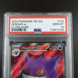 PSA 10 Gengar 193/162 Pokemon Temporal Forces Ultra Rare Graded Card - Image 2