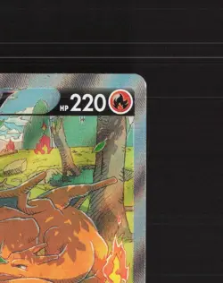 Charizard V SWSH260 Sword & Shield Full Art Black Star Promo Pokemon Card DMG - Image 4